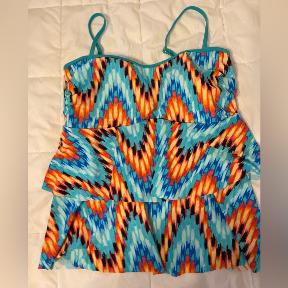 Venus Swim Top with ruffles